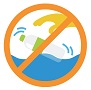 Bonnes pratiques de plongée - icône 'Ne pas jeter de détritus'