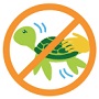 Good dive practices - 'Do not touch' icon